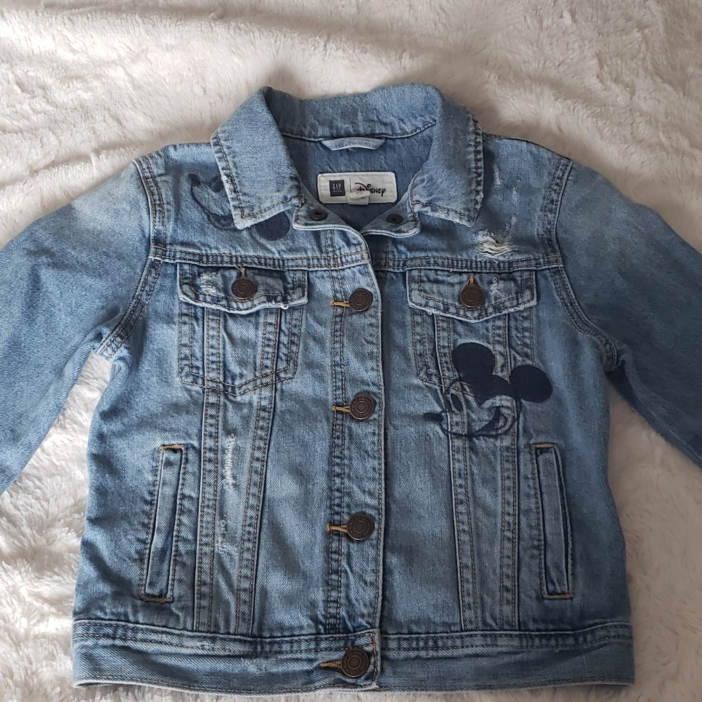 Disney distressed jean jacket